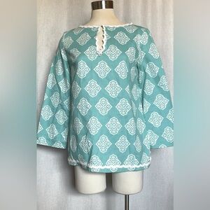 Voyage Boutique Delray Beach teal and white tunic